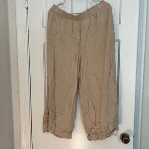 Beige Pull on Pants